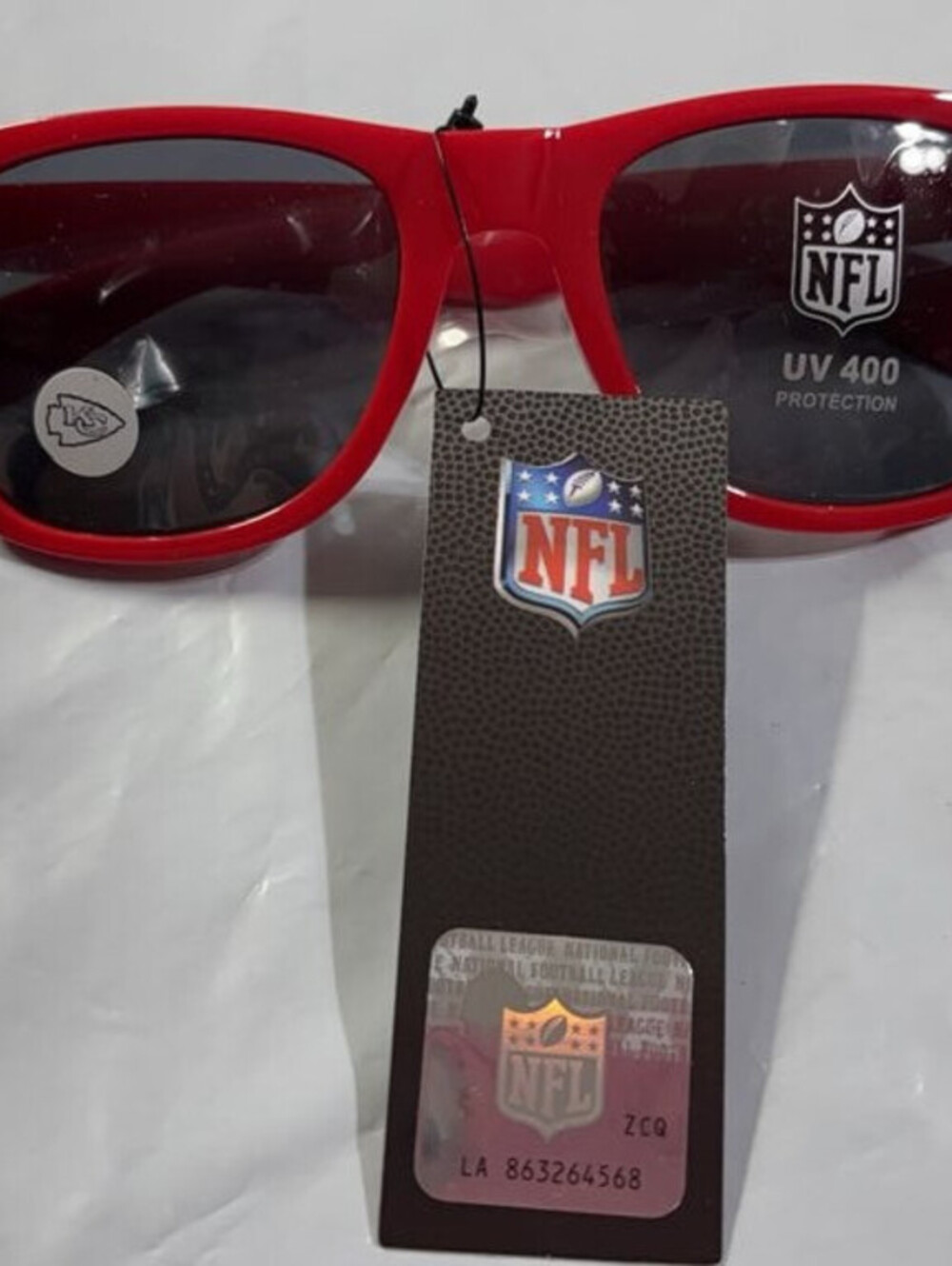NFL Branded Red Sunglasses with UV Protection New with Tags